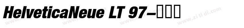 HelveticaNeue LT 97字体转换
